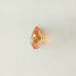 Faceted Crystal Teardrop 18x10mm Copper Bead