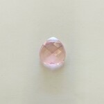 Swarvoski Faceted Flat Crystal Teardrop 15x14mm Pink Bead
