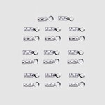 Fold-Over Cord End 1mm Nickel-Free Silver Plated -  20 pieces