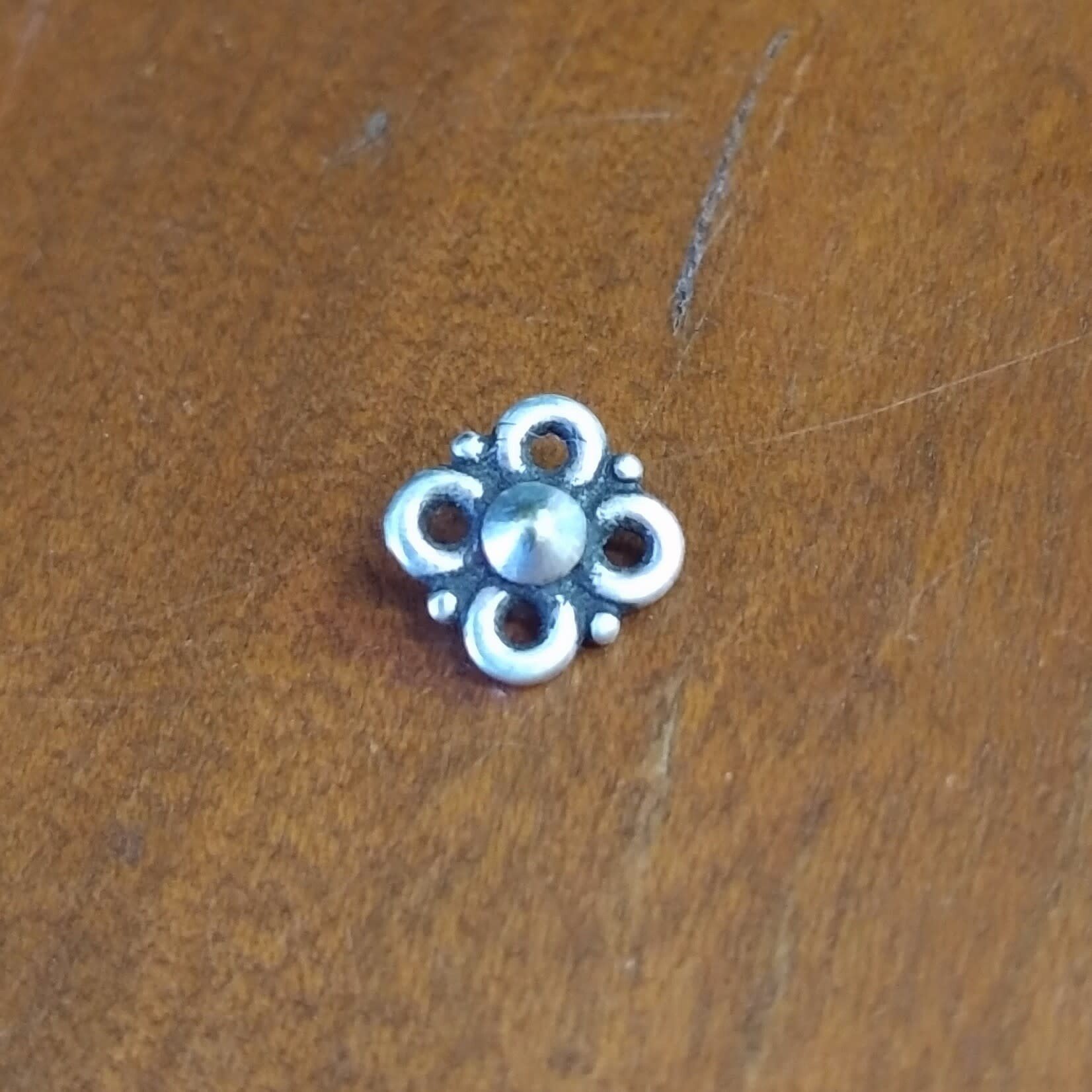 TierraCast Cloverleaf Connector - Silver Plated