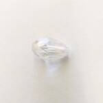 Faceted Crystal Teardrop 15x10mm Clear AB Bead