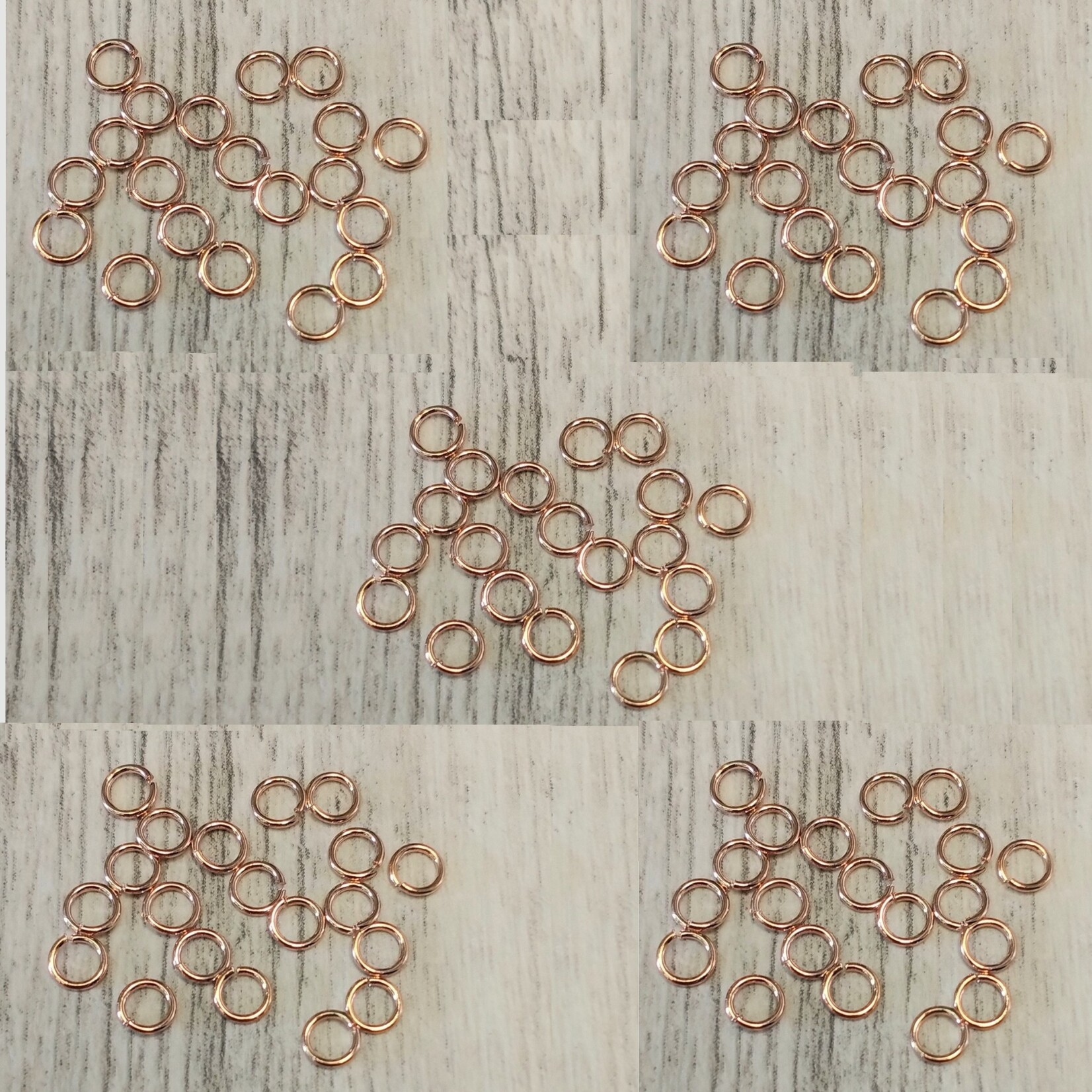 Rose Gold Plated  4mm 21ga Jump Ring - 100 pieces