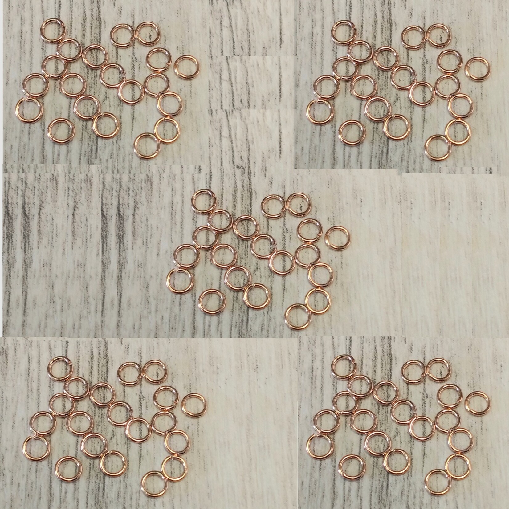 Rose Gold Plated Jump Ring  4mm 21ga Nickel-Free - 100 pieces