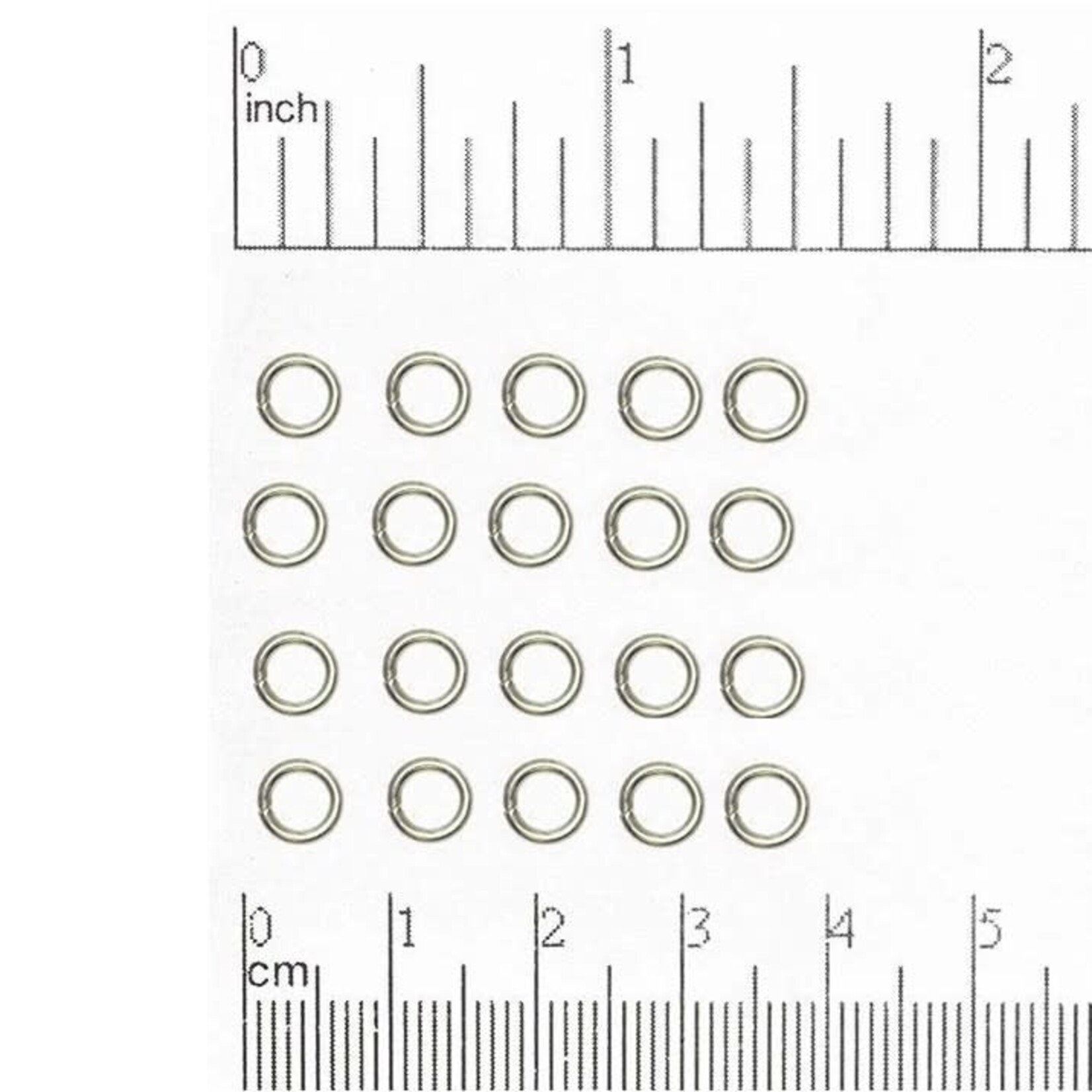 Jump Ring  6mm Nickel-Free Antique Silver Plated - 100 pieces