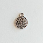 Mandala Small Charm Silver Plated