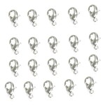 Lobster Clasp  9x5mm Nickel-Free Silver Plated - 20 pieces