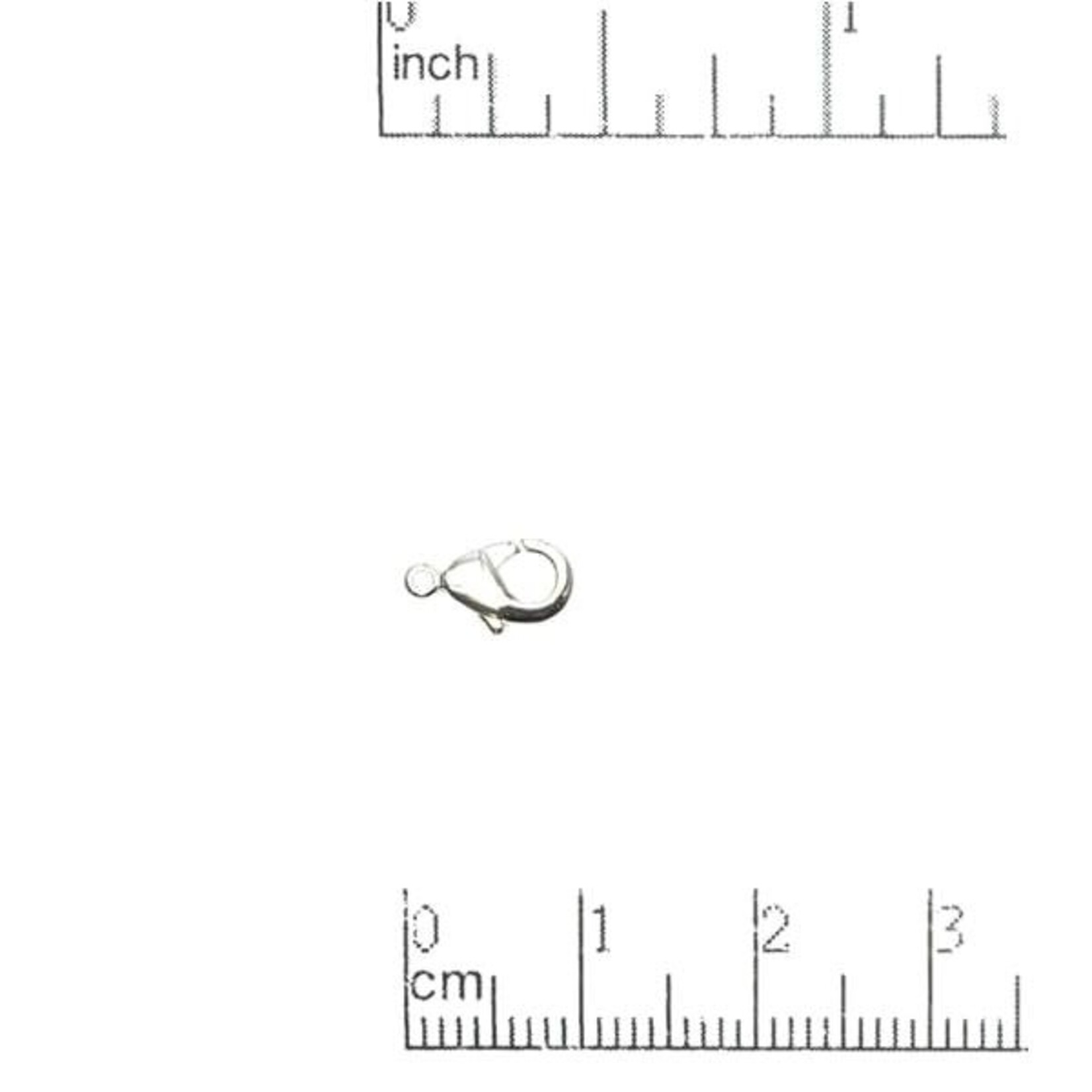 Lobster Clasp  9x5mm Nickel-Free Silver Plated - 20 pieces