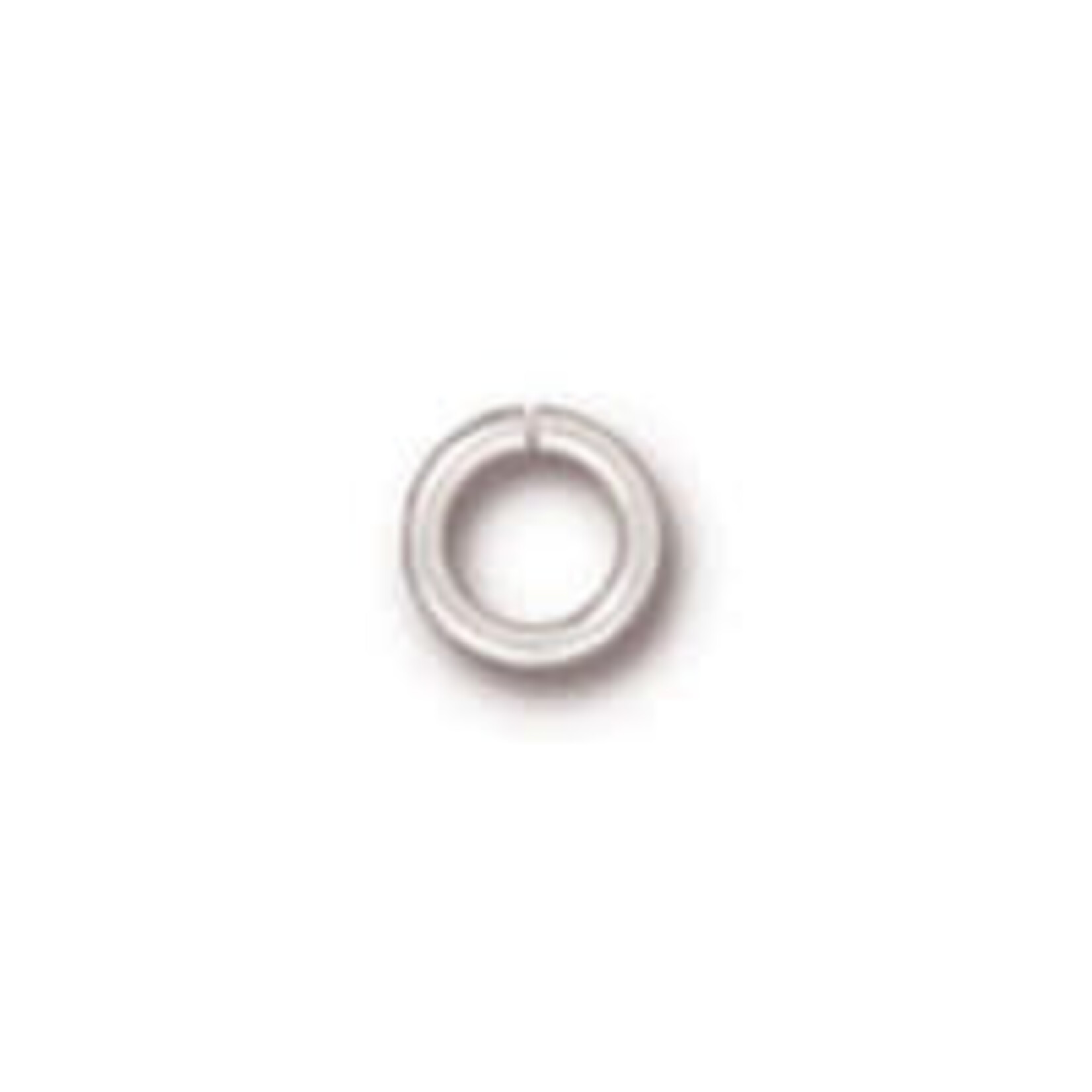 TierraCast Silver Plated Round Jump Ring 16 Ga, 5mm ID 8mm OD- 20 pieces
