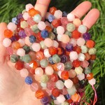 Mixed Gemstone  6mm Faceted Bead Strand
