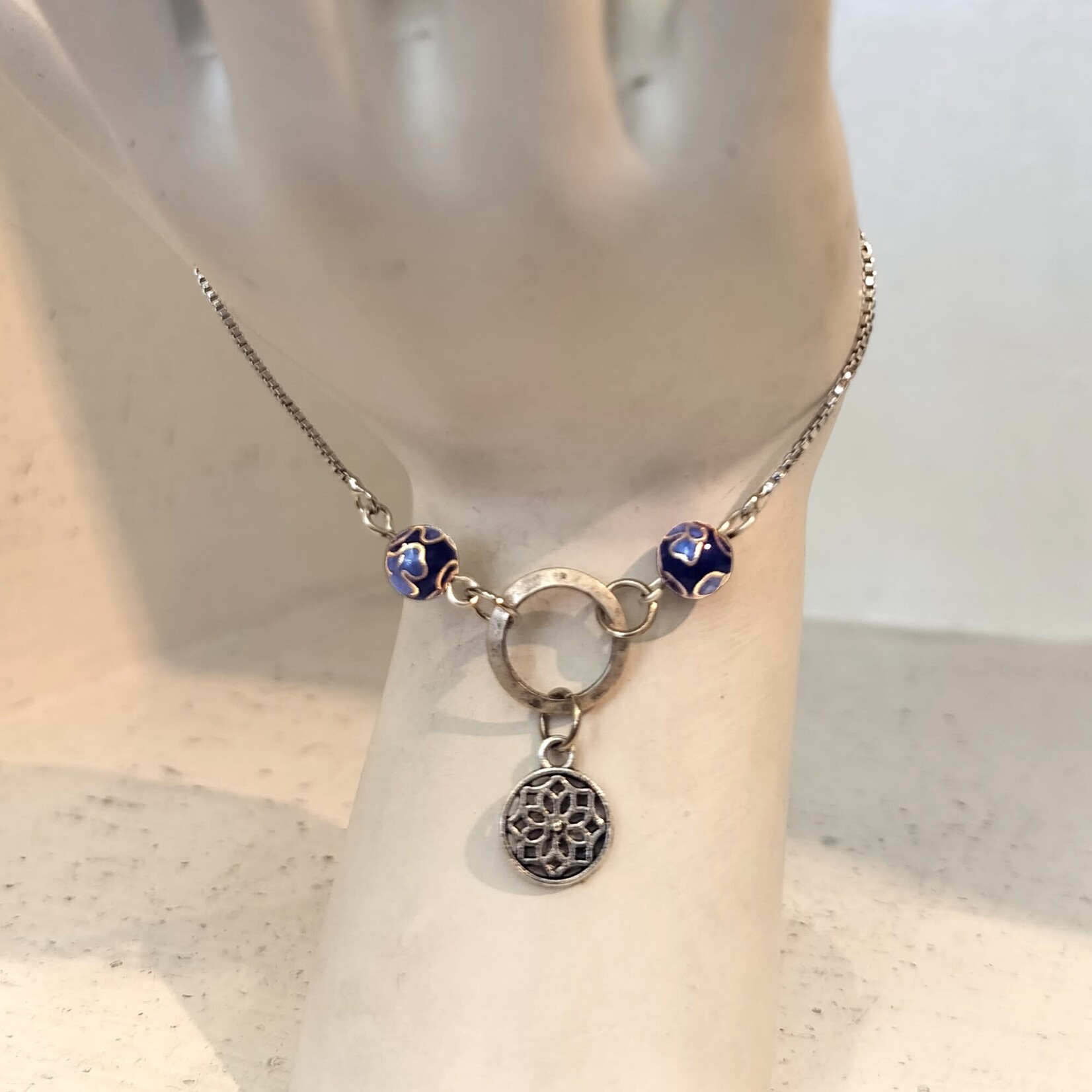 Blue Cloisonne Slider Bracelet - Ready to Wear