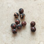 Red Snowflake Jasper 6mm Faceted Bead - 10 Pieces