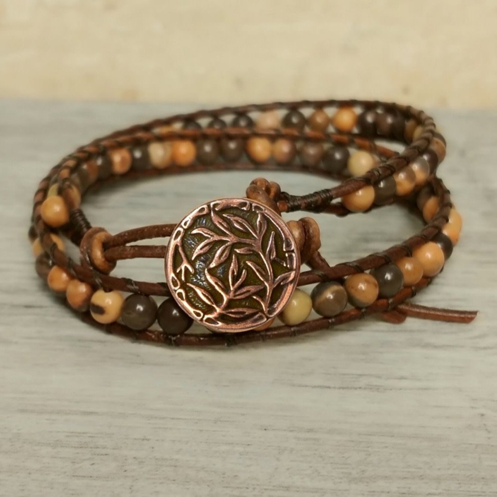 Basic Wrap Bracelet Kit - Stallion Jasper
