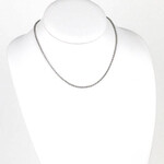 Silver Stainless Steel 2mm Rolo Chain 16" Necklace - Ready to Wear