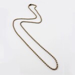 Vintaj Brass Ball Chain Necklace 16" - Ready to Wear