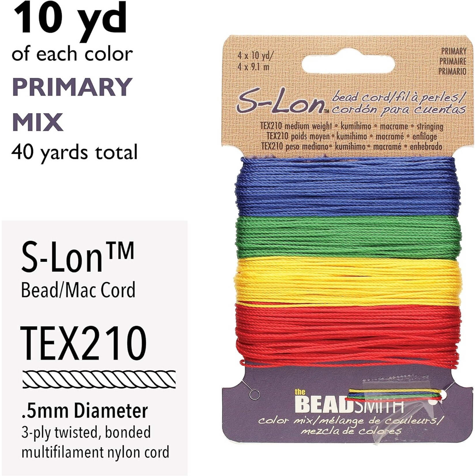 S-Lon TEX210 Primary Colors Mix Card