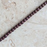 Hematite  2mm Matte Purple Round Strand