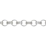 Sterling Silver Rolo Chain 4mm - 1"