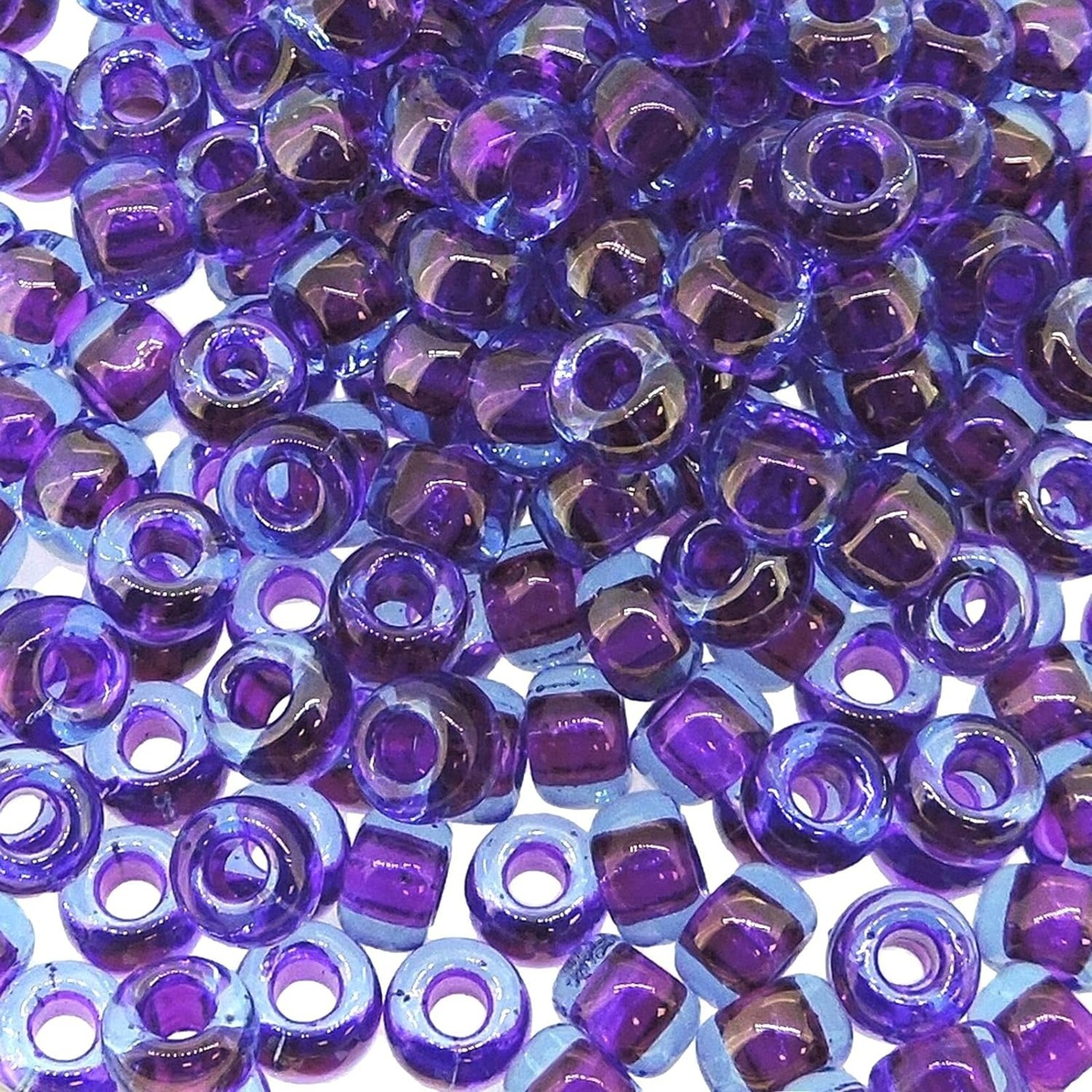 Miyuki Miyuki 6/0 Fuchsia-lined Aqua Luster AB Seed Beads