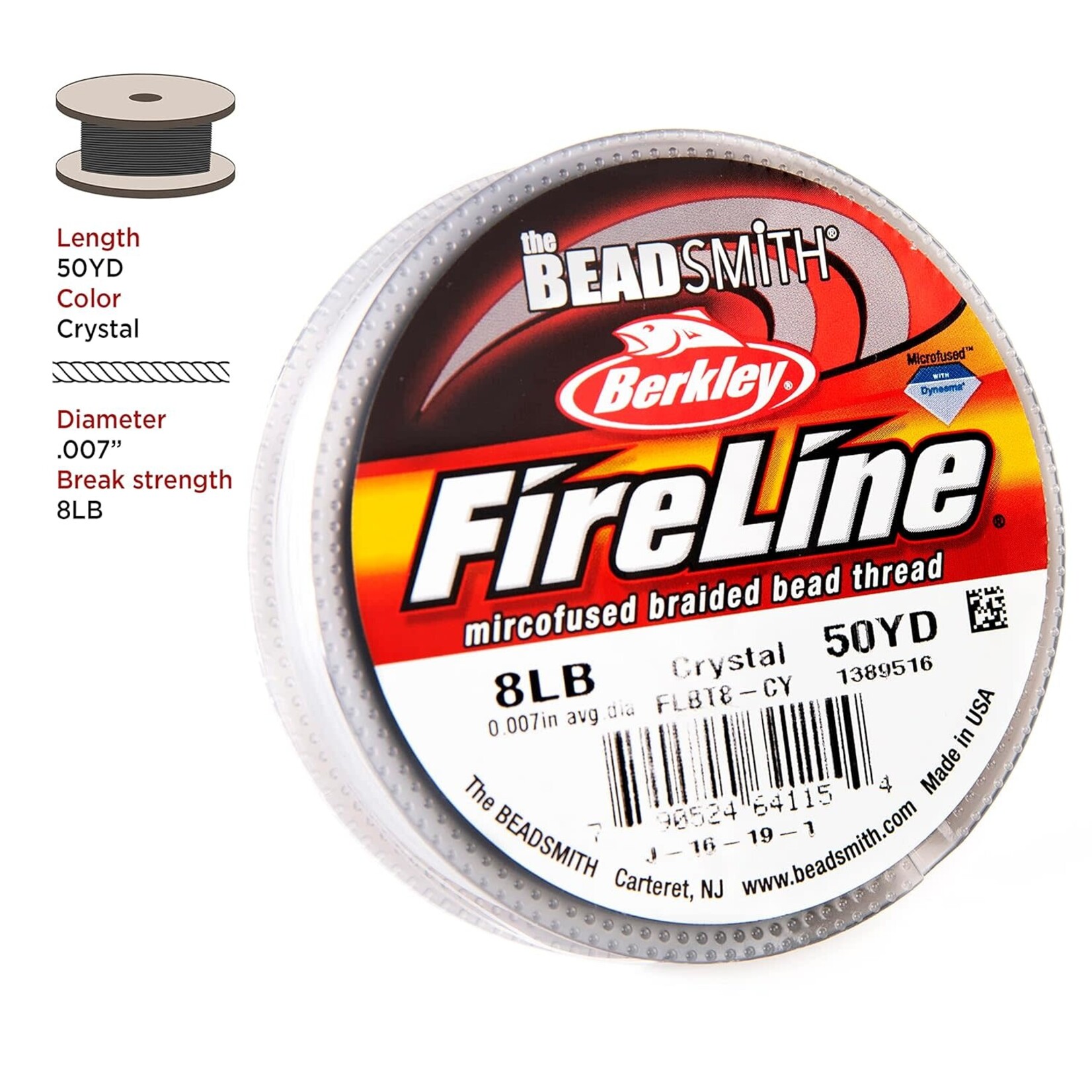 Fireline 8Lbs Crystal - 50yd Spool
