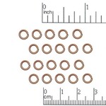 Antique Copper Plated  6mm 18ga Jump Ring - 20 pieces