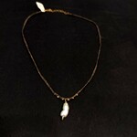 Freshwater Pearl Small Teardrop 18" Woven Necklace