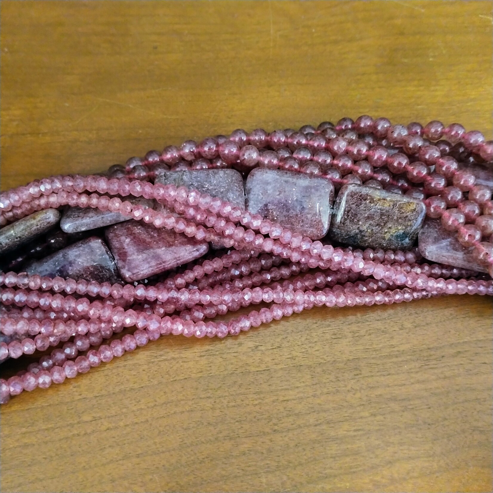 Muscovite 3x5mm Faceted Bead Strand