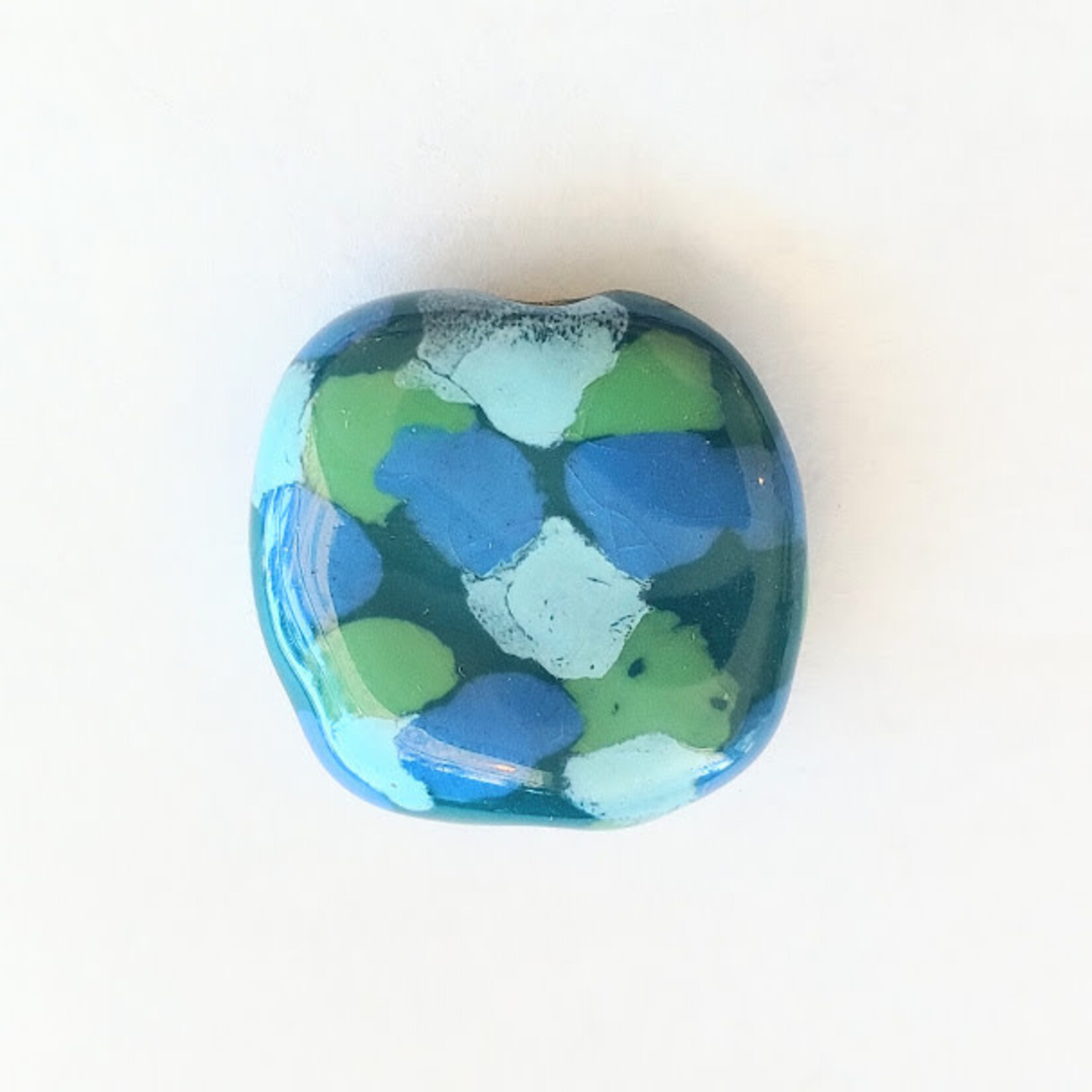 Kazuri Bead Flat Ocean Scenery