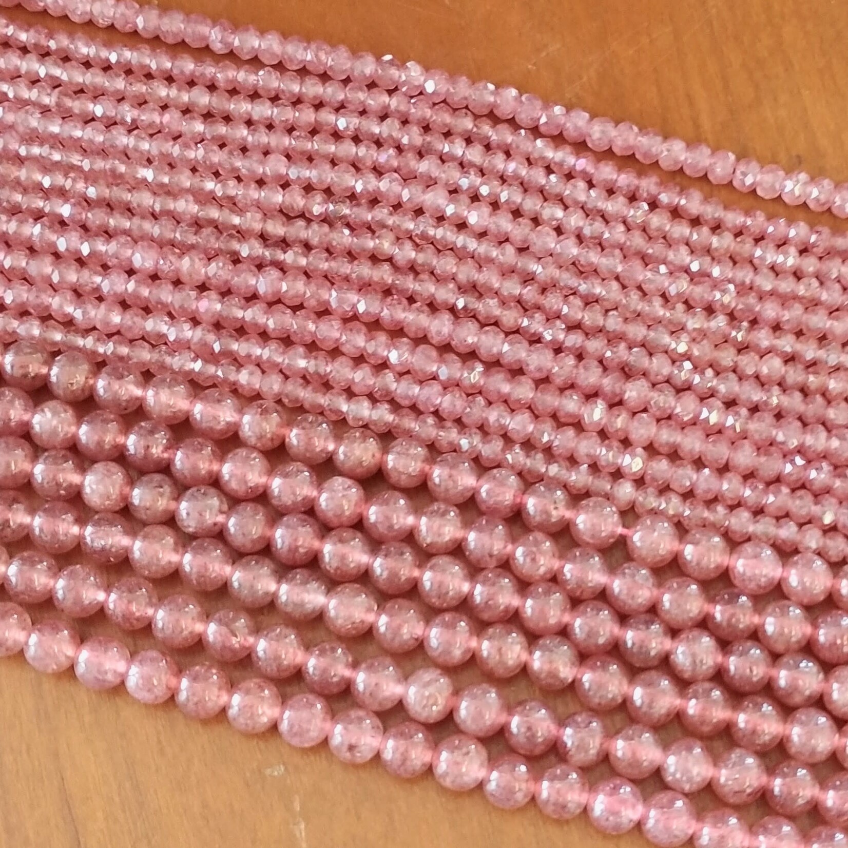 Muscovite 3x5mm Faceted Bead Strand