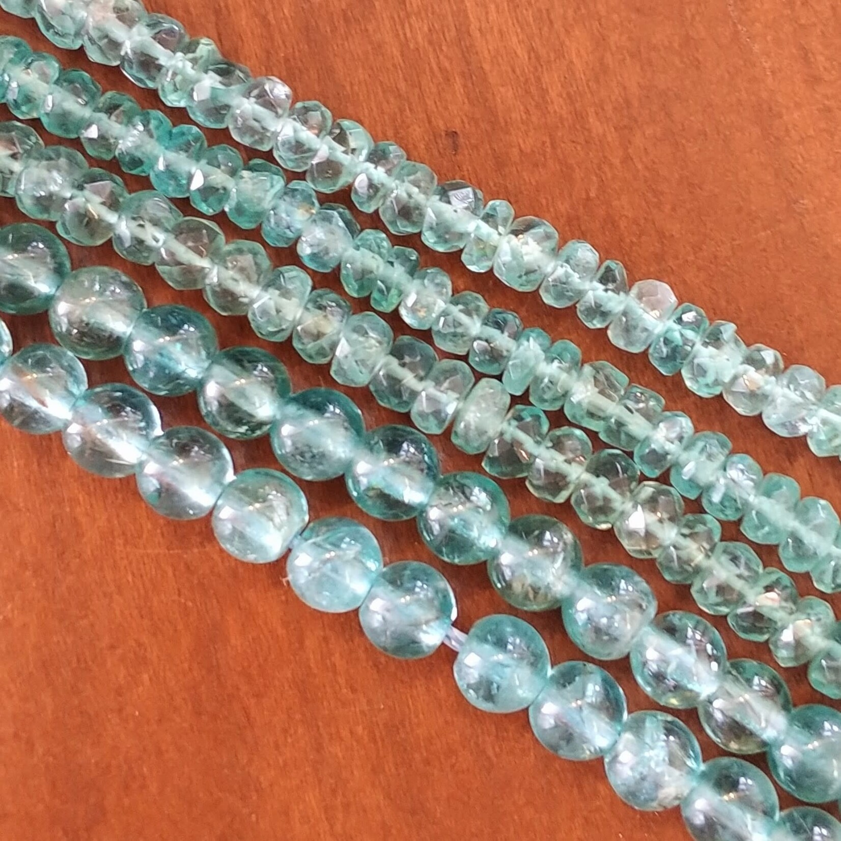 Apatite  2x4mm Faceted Bead Strand