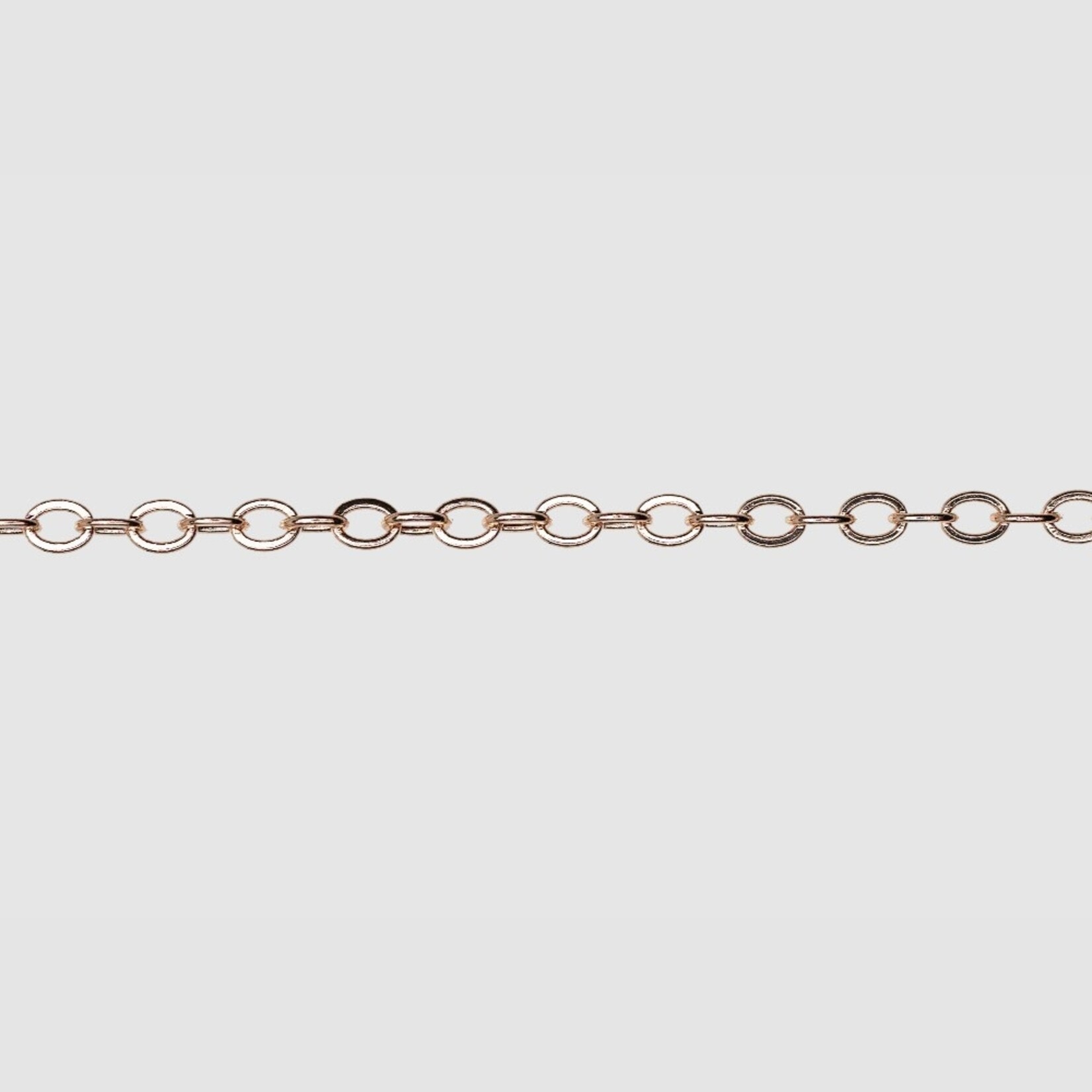 Classic Cable Chain 3x4mm - Rose Gold Plated