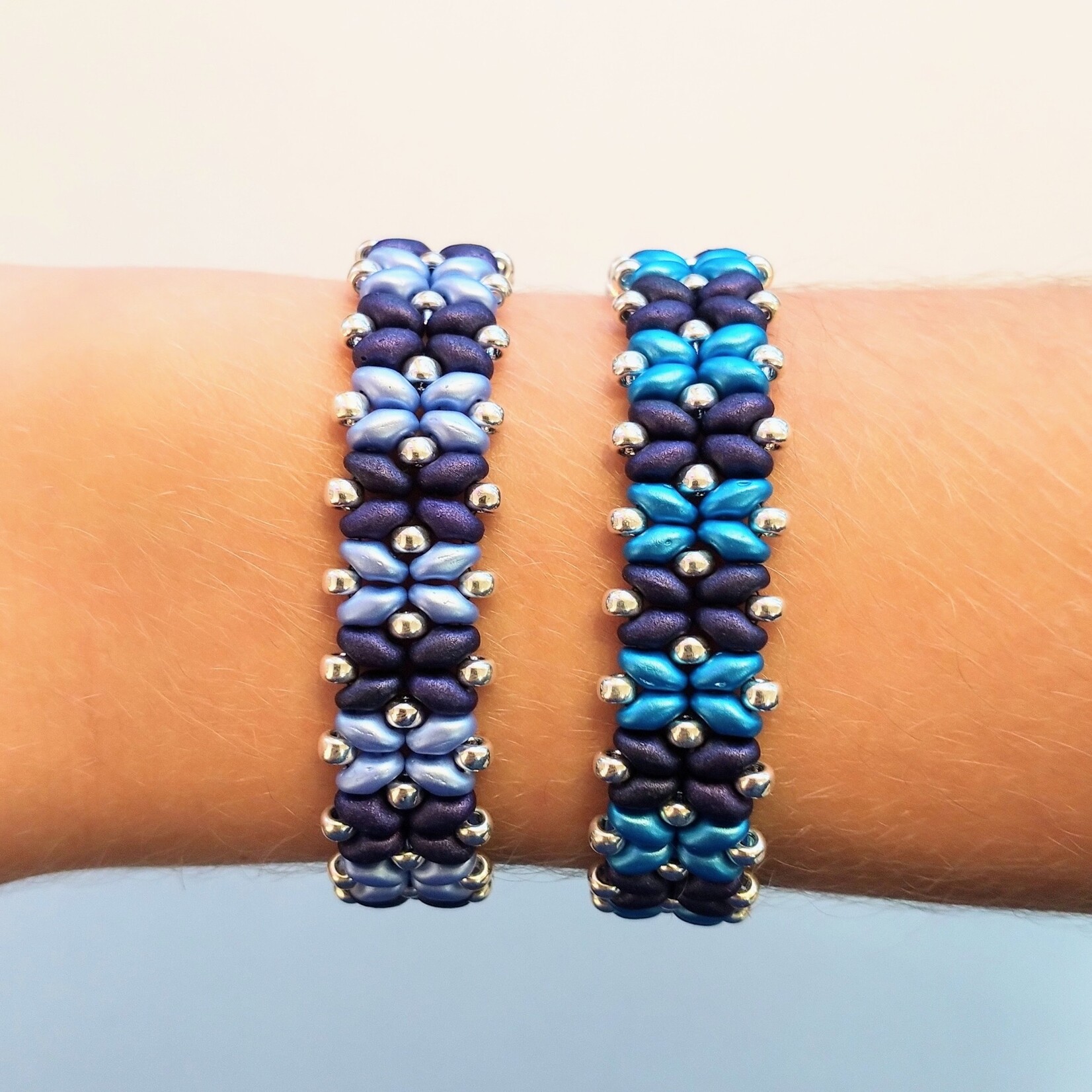 Snowflake Bead Weaving Bracelet Class