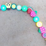 Polymer Clay Fruit Bead Strand of 17