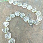 Strawberry Quartz 12mm Heart Green Bead