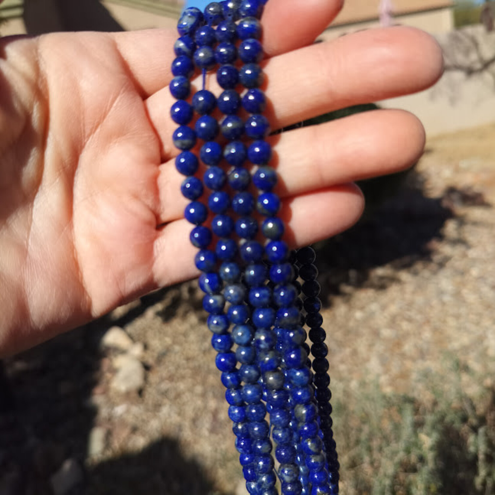 Lapis Lazuli 6mm Round Bead Strand