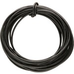Leather 1.5mm Round Cord Black (Greek) - 1 foot