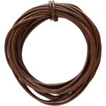 Leather 2mm Round Cord Brown (Greek) - 1 foot