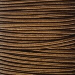 Leather 1.5mm Round Cord Metallic Kansa - 1 foot