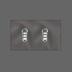Sterling Silver Cord End w/ 1.4mm Hole - Loops Pair