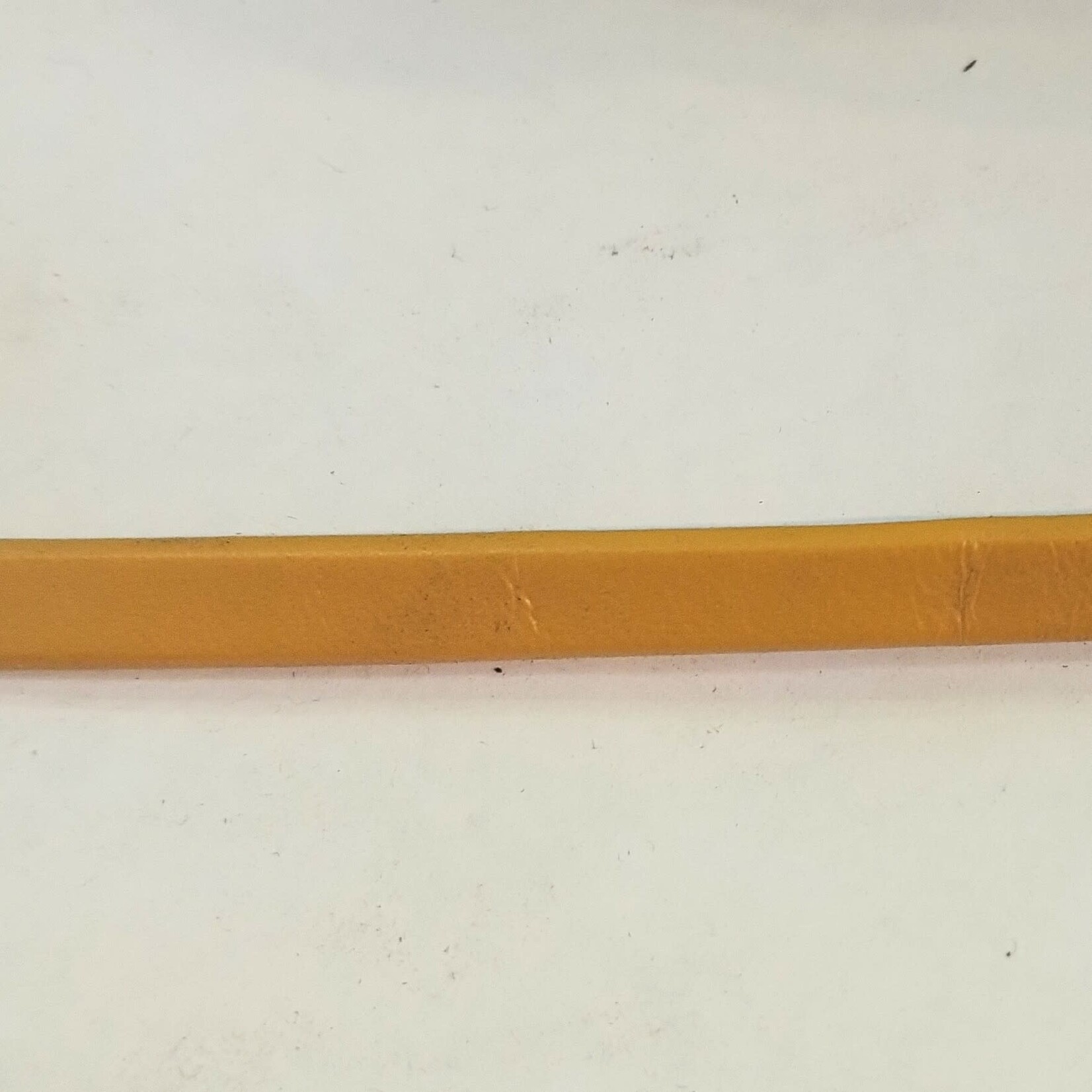 Leather Flat  Strap 5x2mm Mustard - 1 Inch