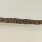 Leather Flat Strap 5x2mm Snakeskin Khaki - 1 Inch