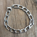 Stainless Steel Chain Bracelet 8"