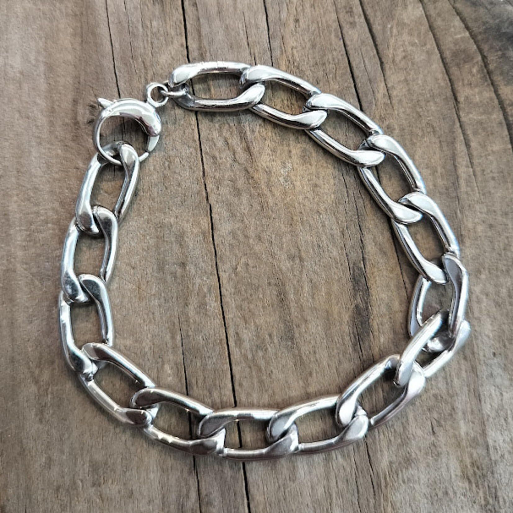 Stainless Steel 16.8 x 9.5mm Curb Chain - 1"