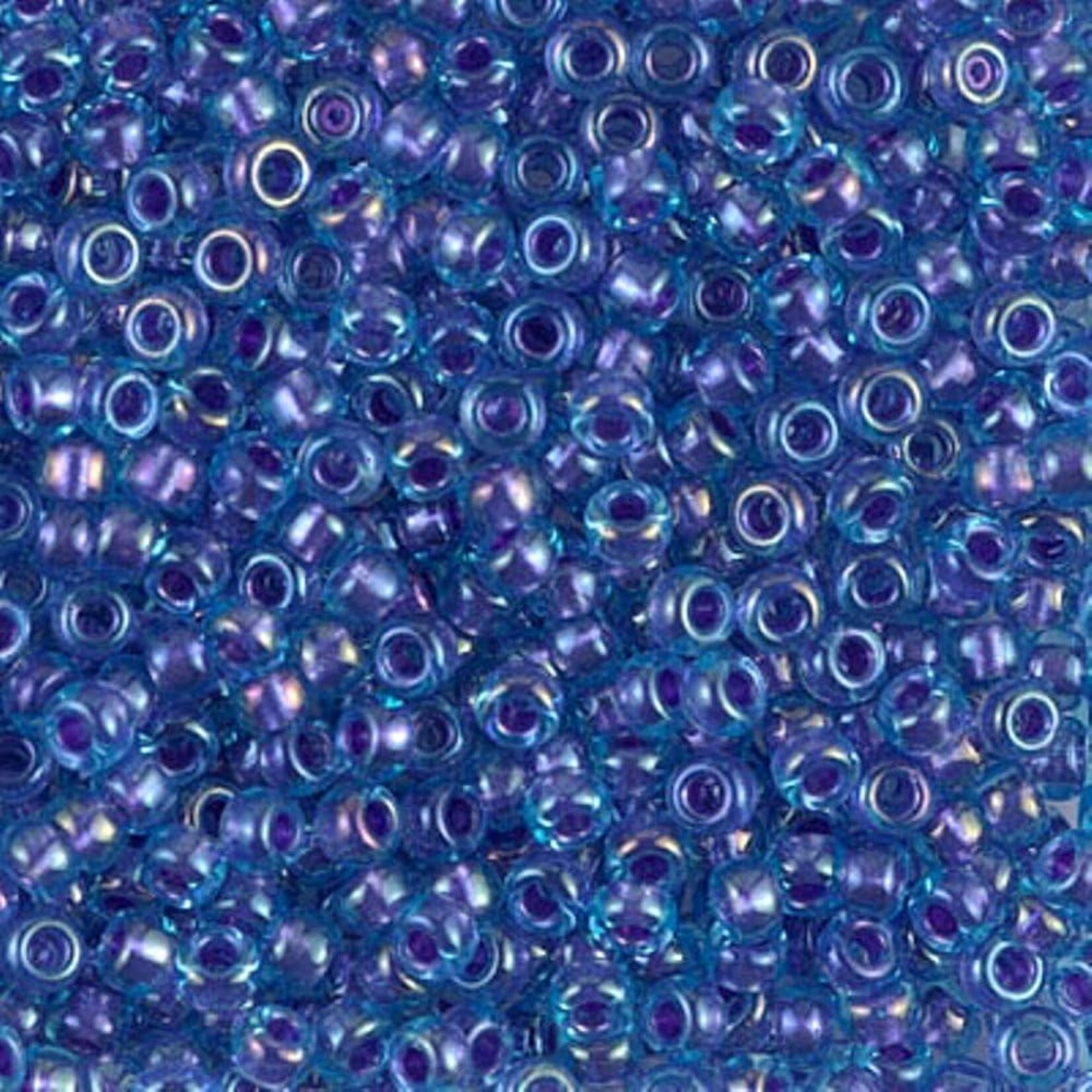 Miyuki Miyuki 8/0 Sparkling Amethyst-lined Light Blue Luster Seed Beads - 22gm tube