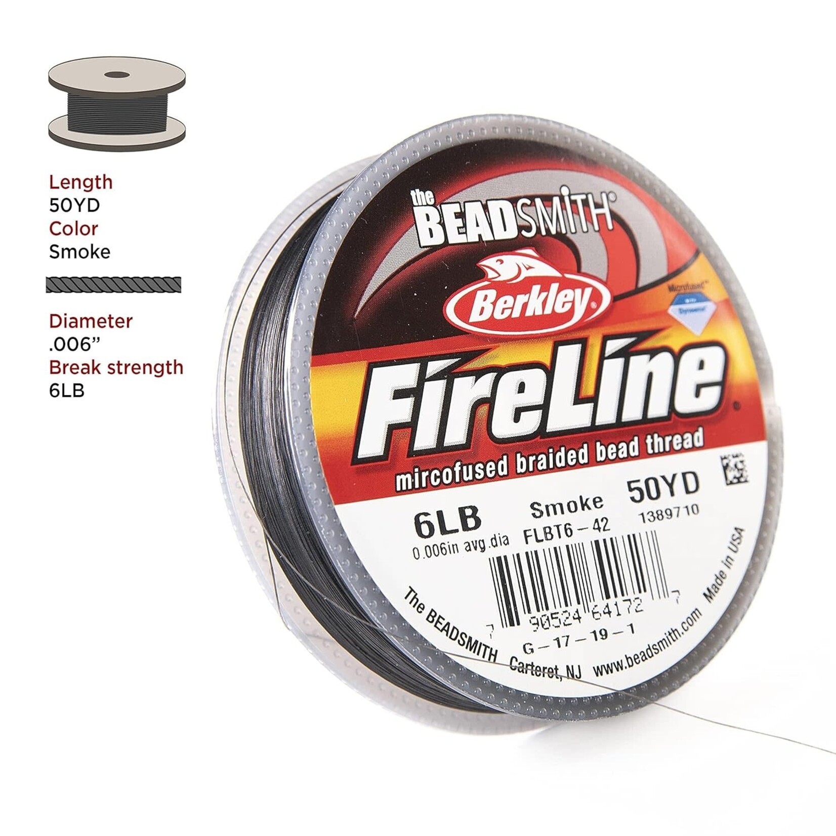 Fireline 6Lbs Smoke - 50yd Spool