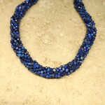 Lapis 3mm Faceted Round Bead Strand
