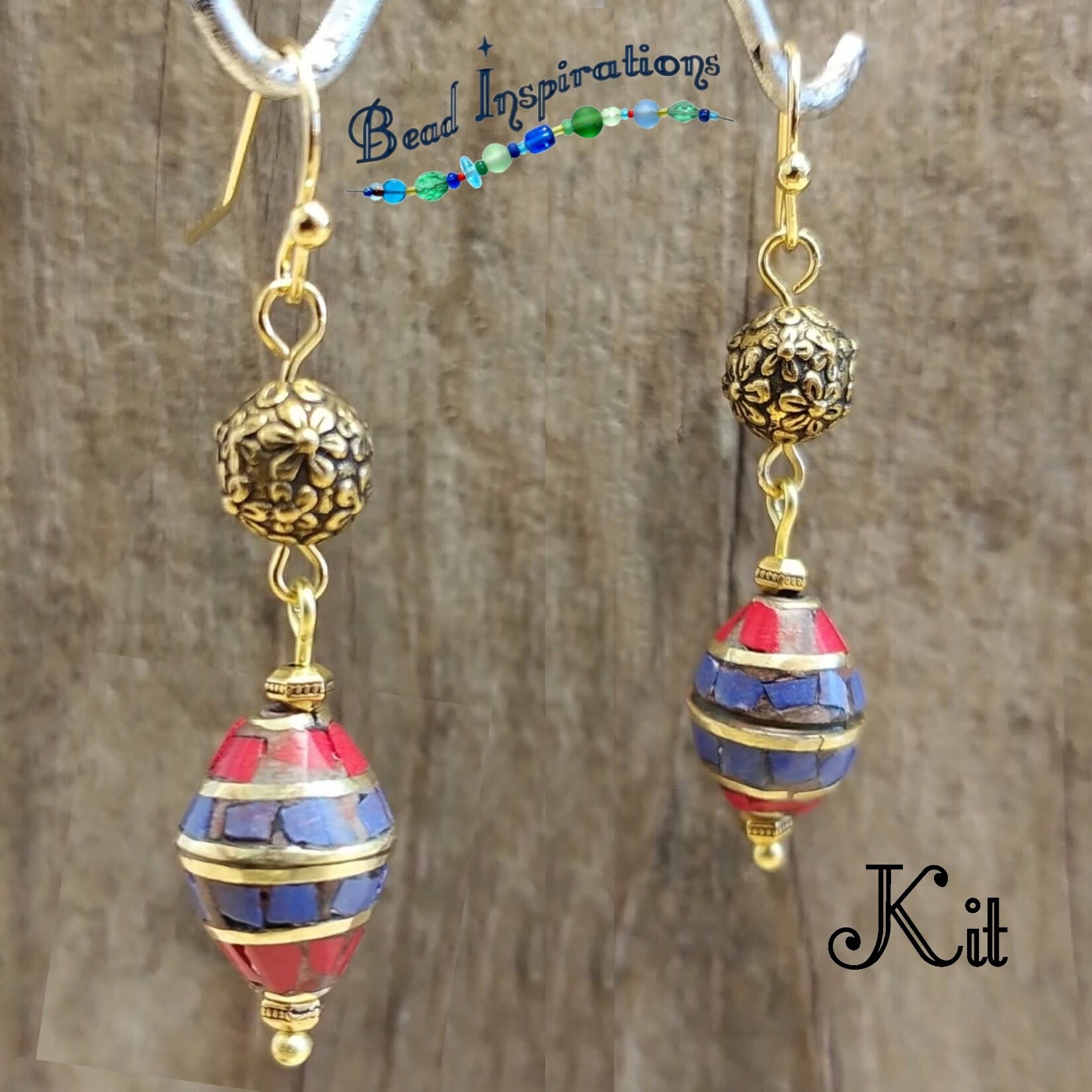 Tibetan Gold Flower Earring Kit