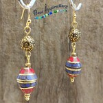 Tibetan Gold Flower Earrings - Ready to Wear