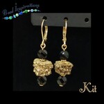 Bead Inspirations Druzy 360 Gold Black Earring Kit