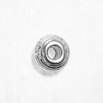 Pewter Striped Spacer Bead