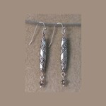 Pewter Spindle Earrings - Ready to Wear